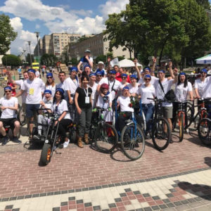 KRAN Charitable Foundation in a bike ride in Brovary